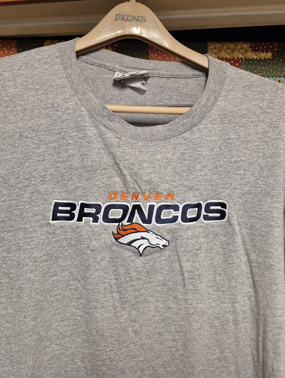 Vintage Embroidered Denver Broncos Shirt